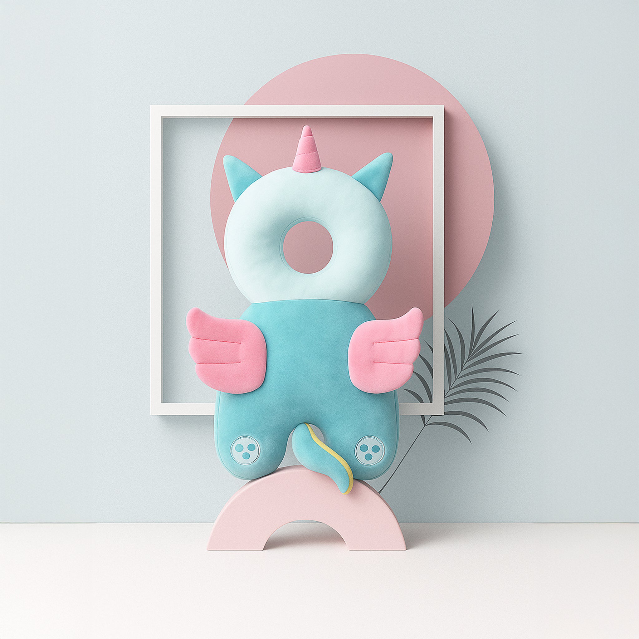 Baby Head Protection Pillow Backpack