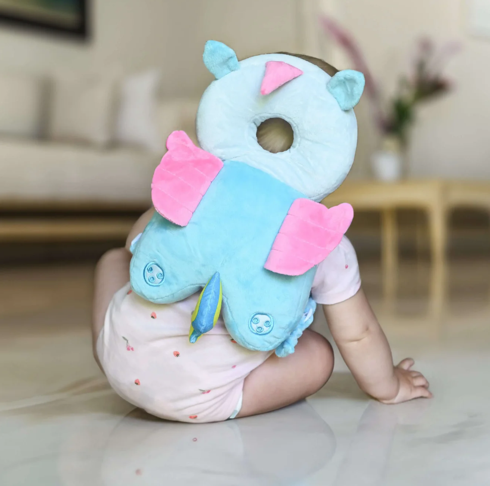 CuteGuard Baby Head Protector – Breathable Safety Cushion Backpack