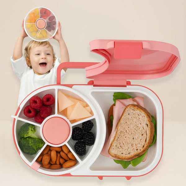 SnackSpin Portable Rotating Kids Lunchbox